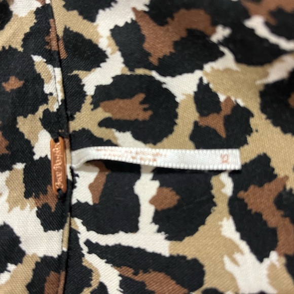 Free People animal print tie waist blouse size xs - Picture 6 of 7